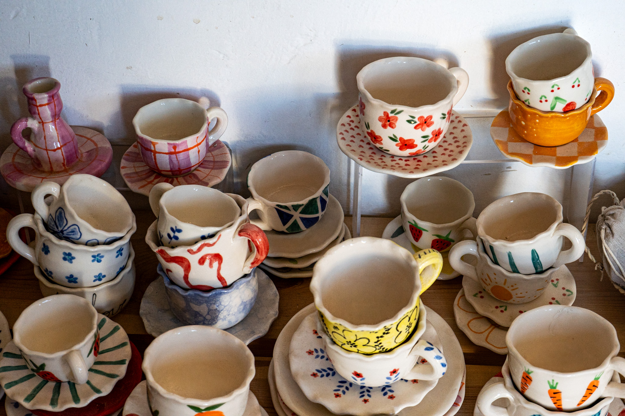 Détails de céramiques artisanales